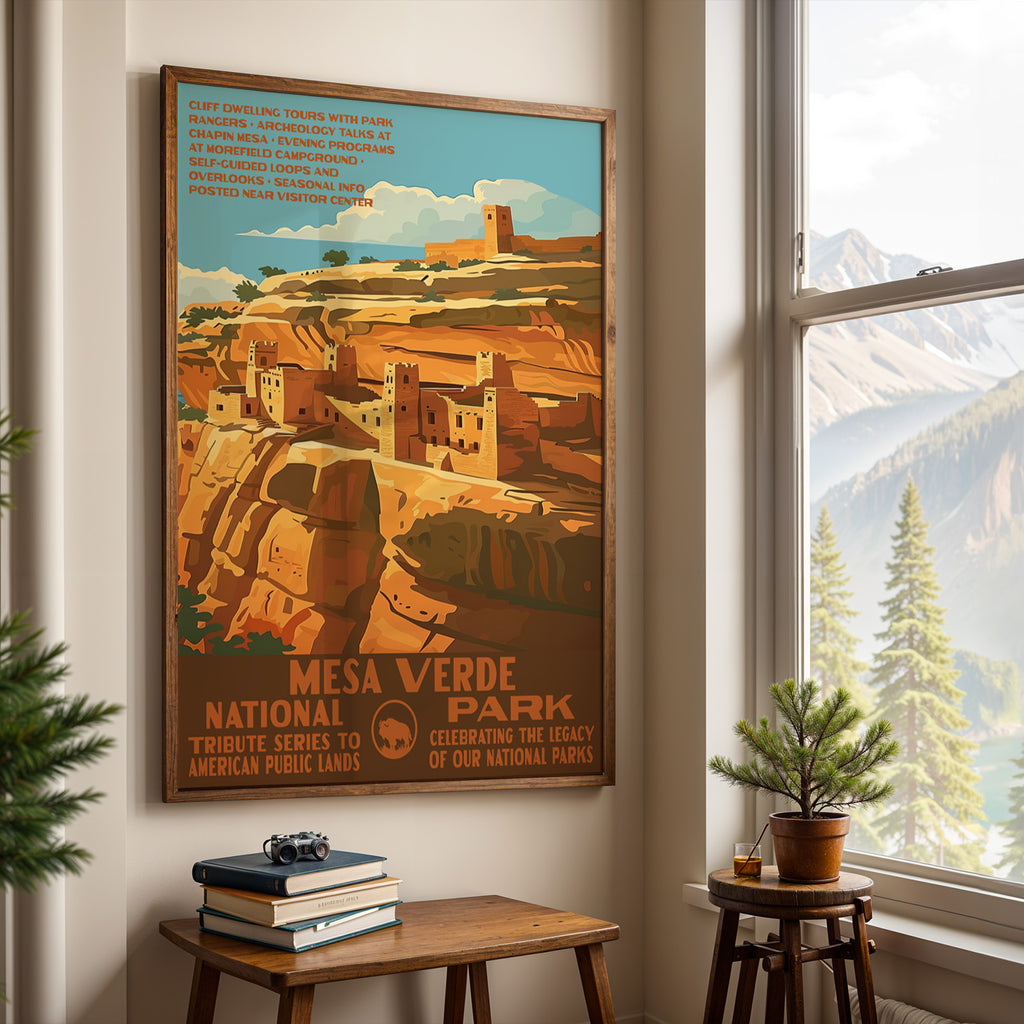 Mesa Verde National Park Vintage WPA Art