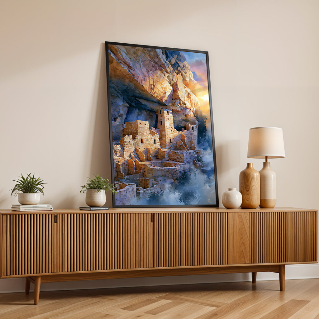Mesa Verde National Park Watercolor Art