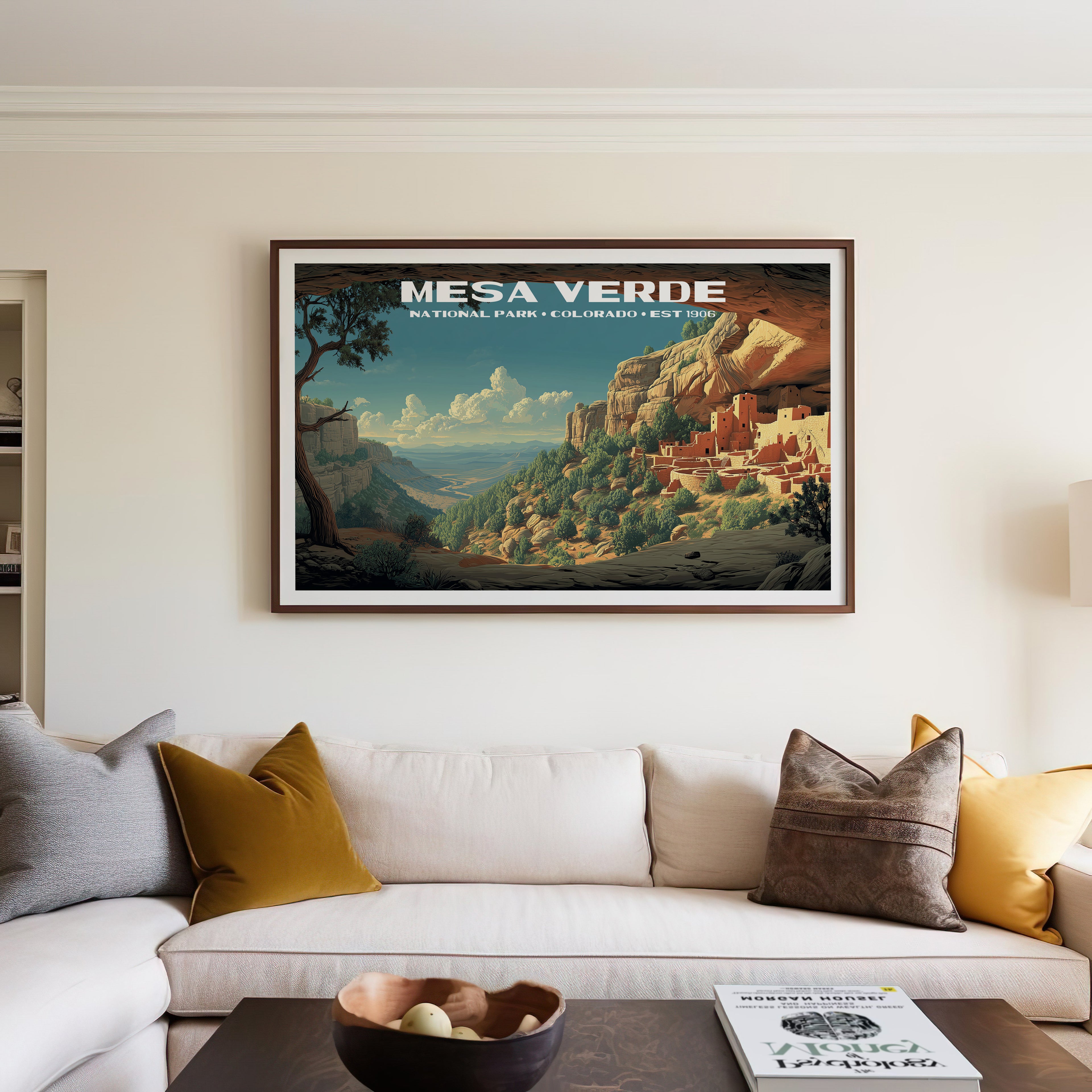 Mesa Verde National Park Horizontal Vintage Art