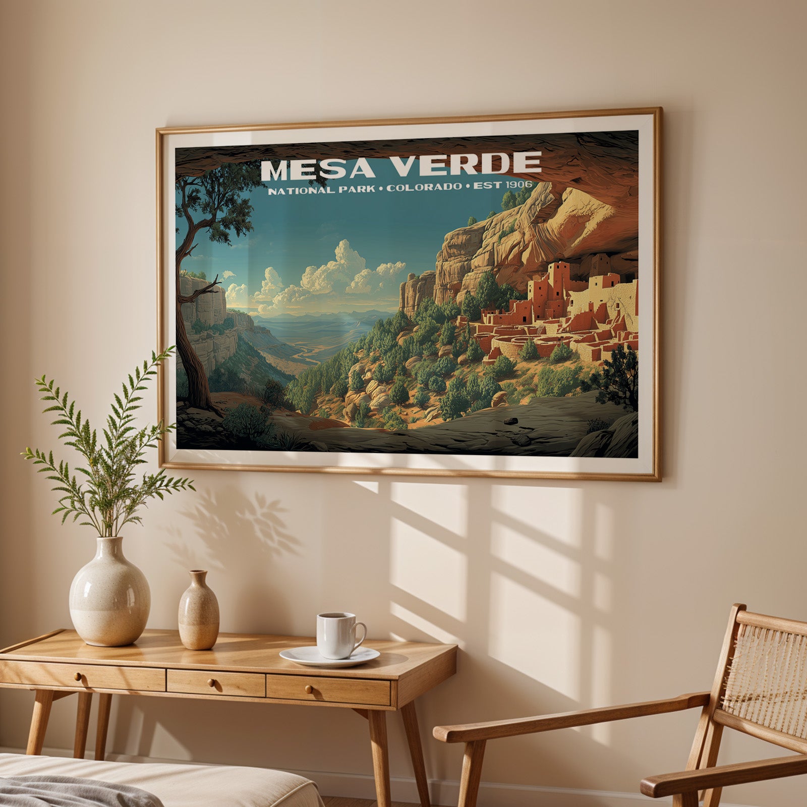 Mesa Verde National Park Horizontal Vintage Art