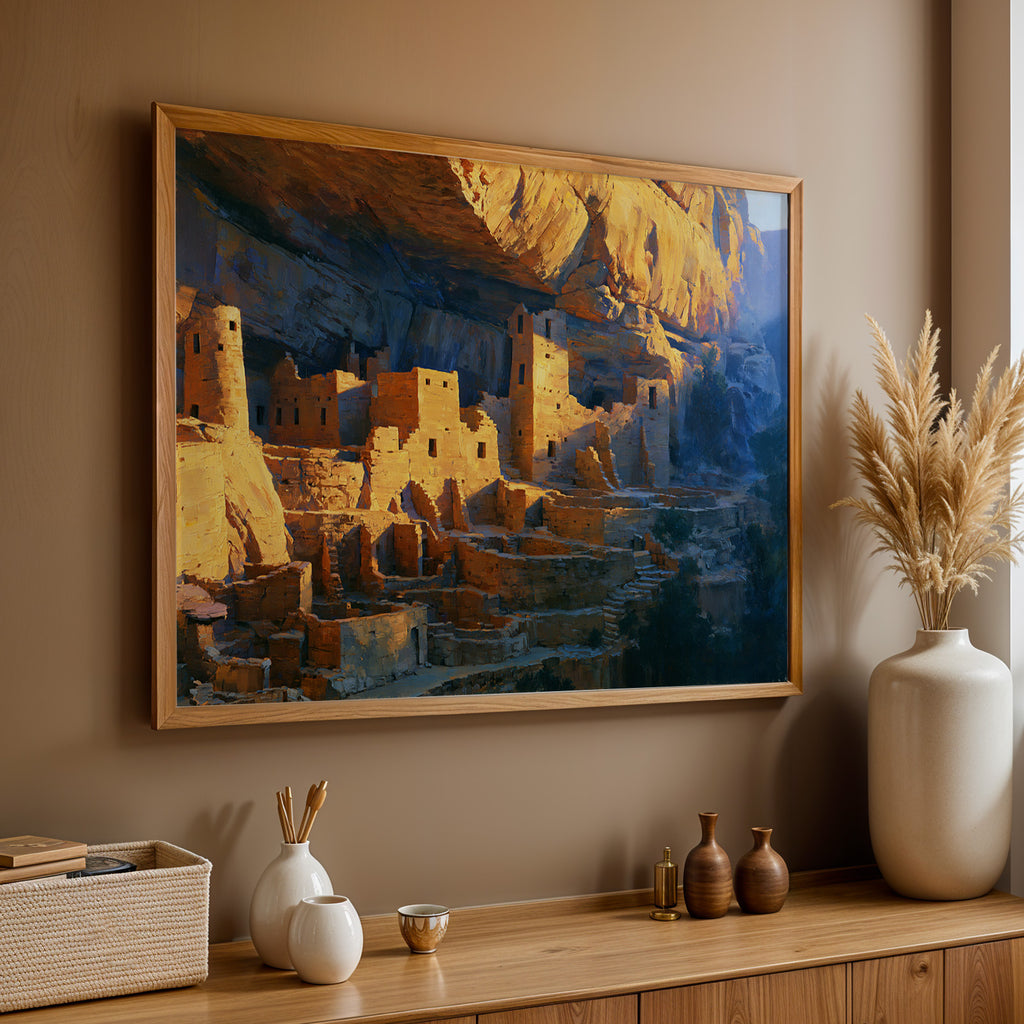 Mesa Verde National Park Classical Oil Painting