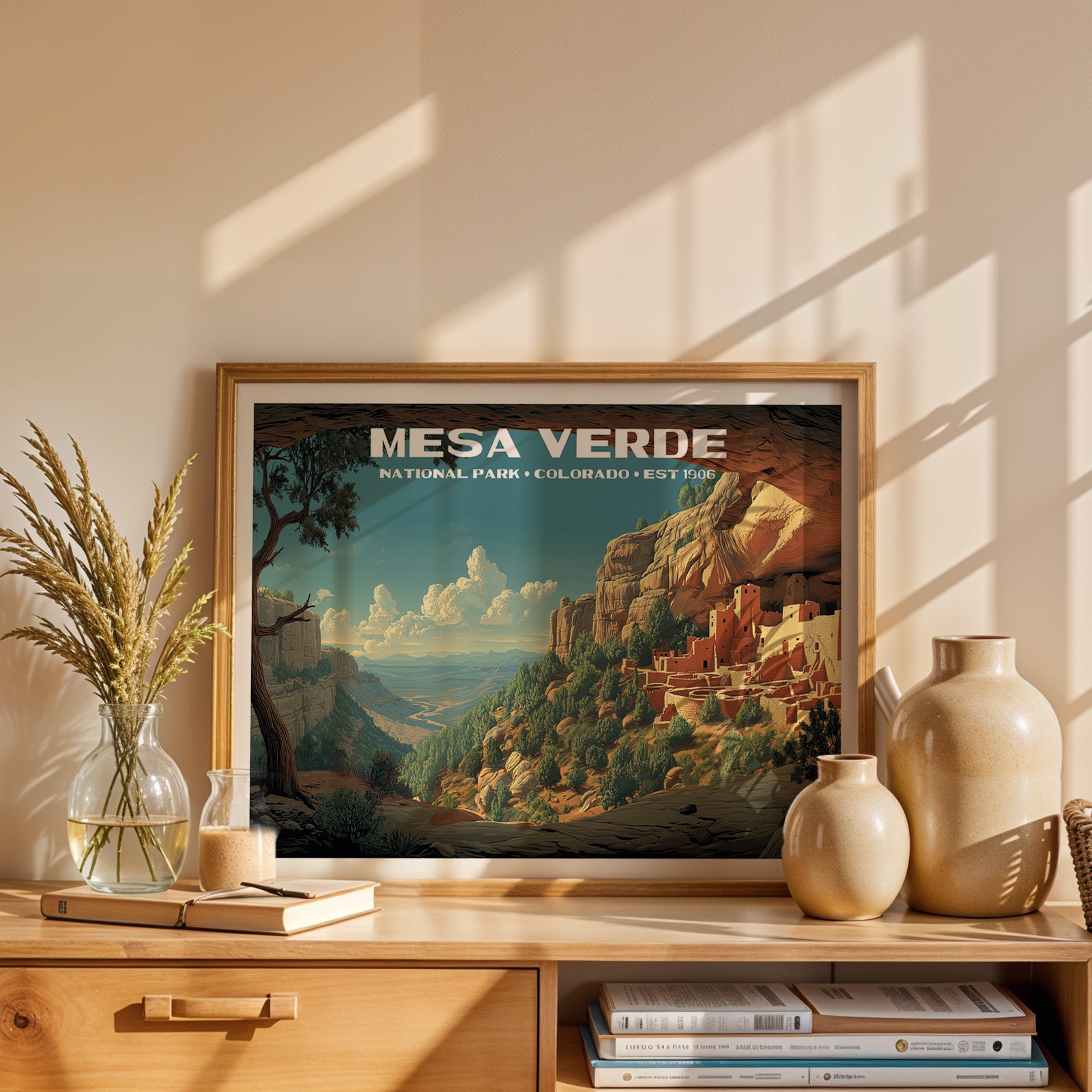 Mesa Verde National Park Horizontal Vintage Art