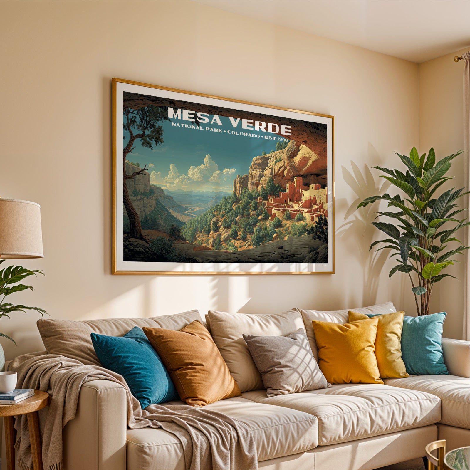 Mesa Verde National Park Horizontal Vintage Art