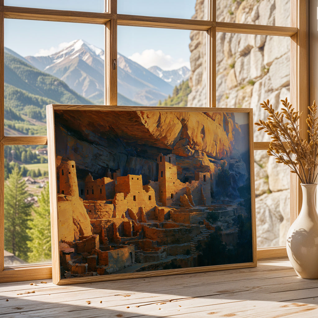 Mesa Verde National Park Classical Oil Painting
