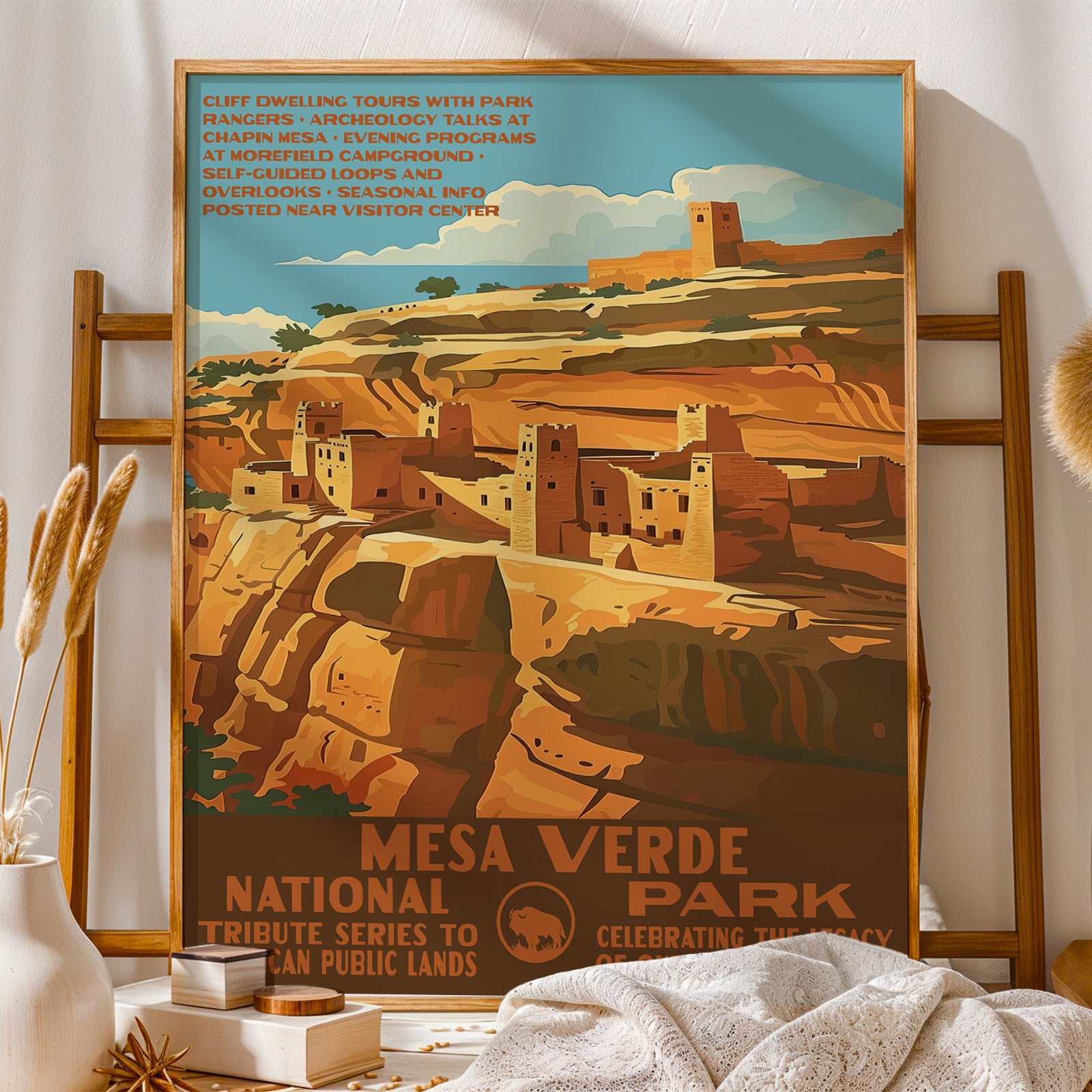 Mesa Verde National Park Vintage WPA Art