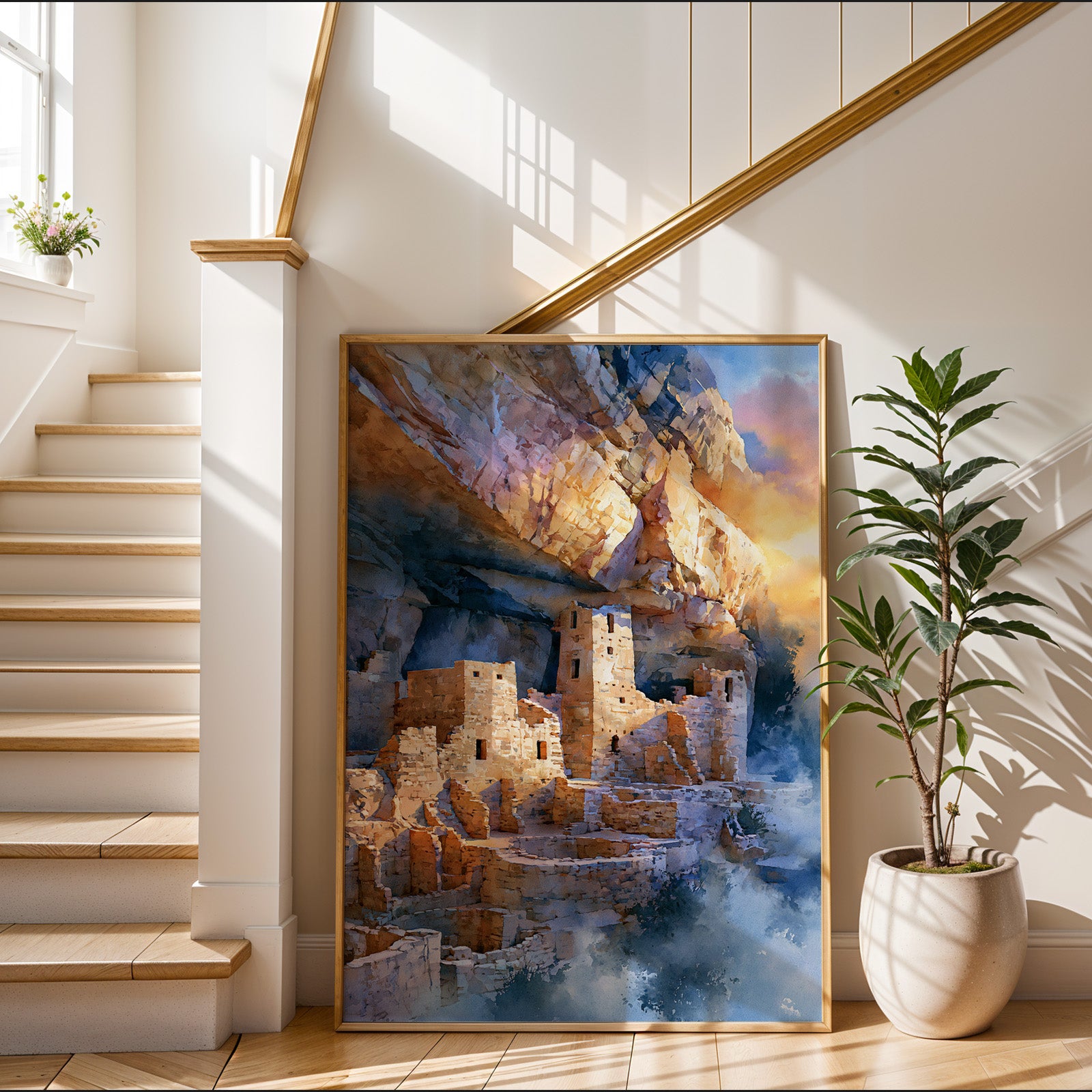 Mesa Verde National Park Watercolor Art