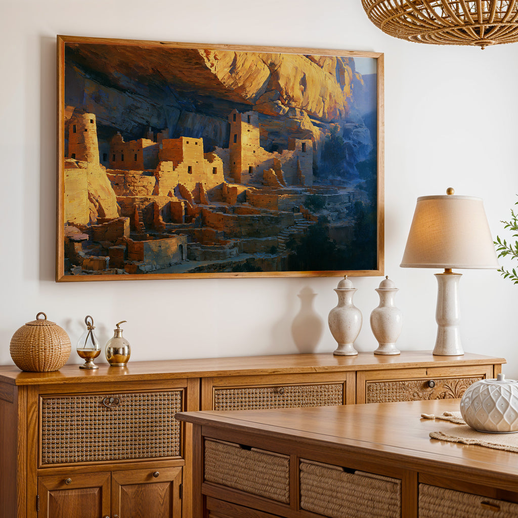 Mesa Verde National Park Classical Oil Painting