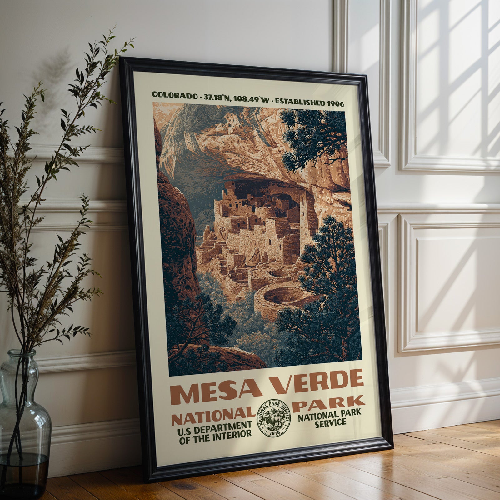 Mesa Verde National Park Vintage WPA Art
