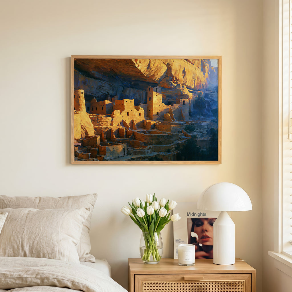 Mesa Verde National Park Classical Oil Painting