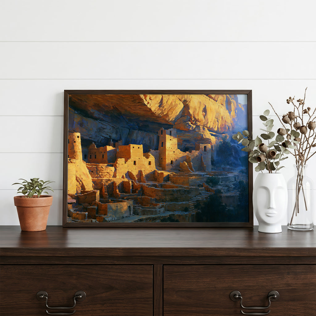 Mesa Verde National Park Classical Oil Painting