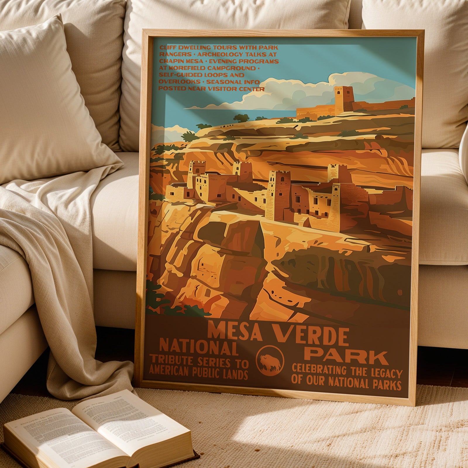 Mesa Verde National Park Vintage WPA Art