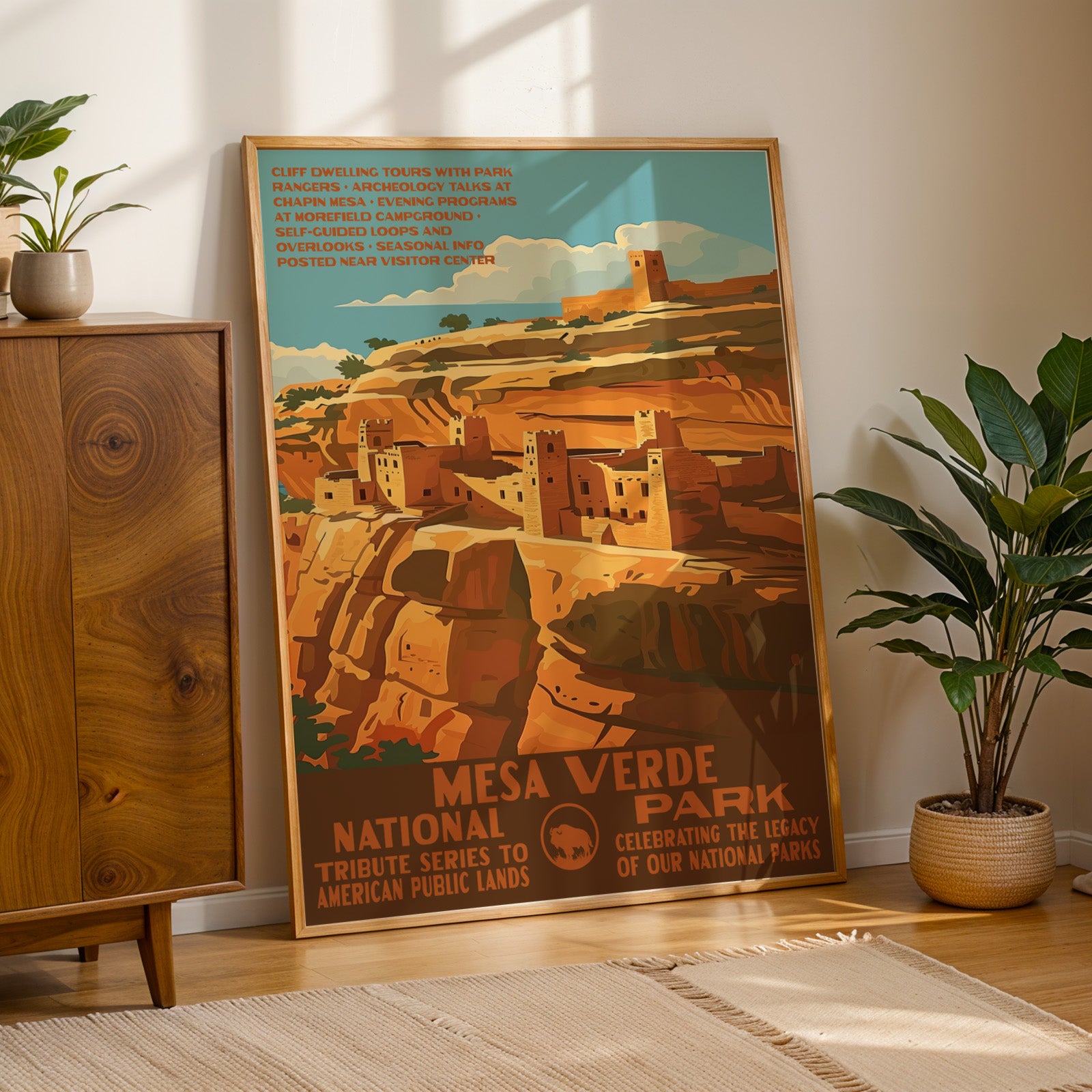 Mesa Verde National Park Vintage WPA Art