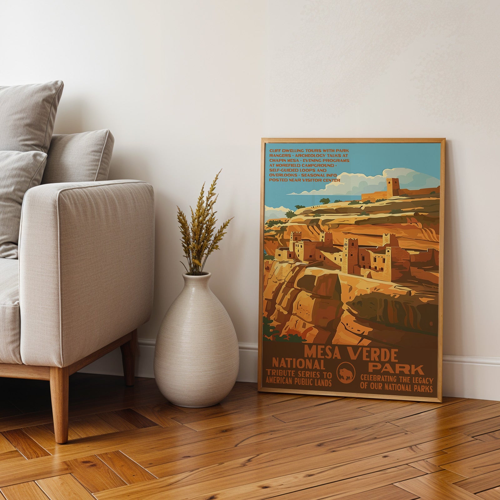 Mesa Verde National Park Vintage WPA Art