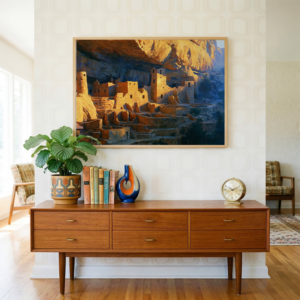 Mesa Verde National Park Classical Oil Painting
