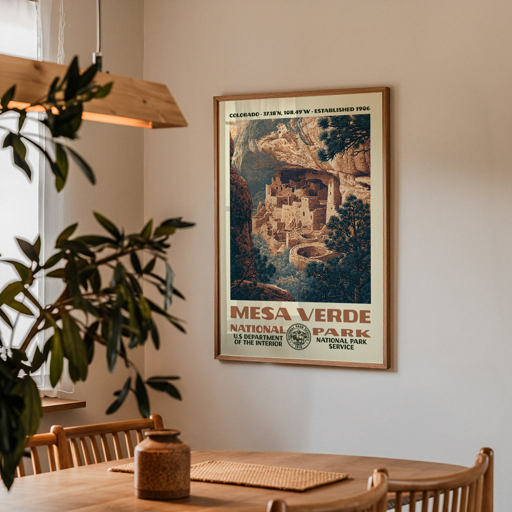 Mesa Verde National Park Vintage WPA Art