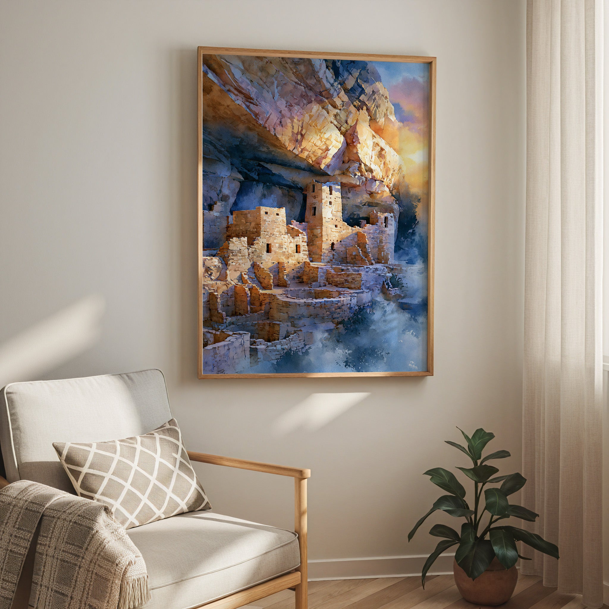 Mesa Verde National Park Watercolor Art