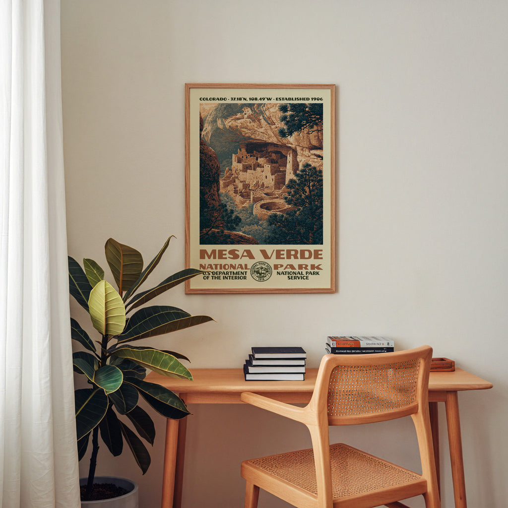 Mesa Verde National Park Vintage WPA Art