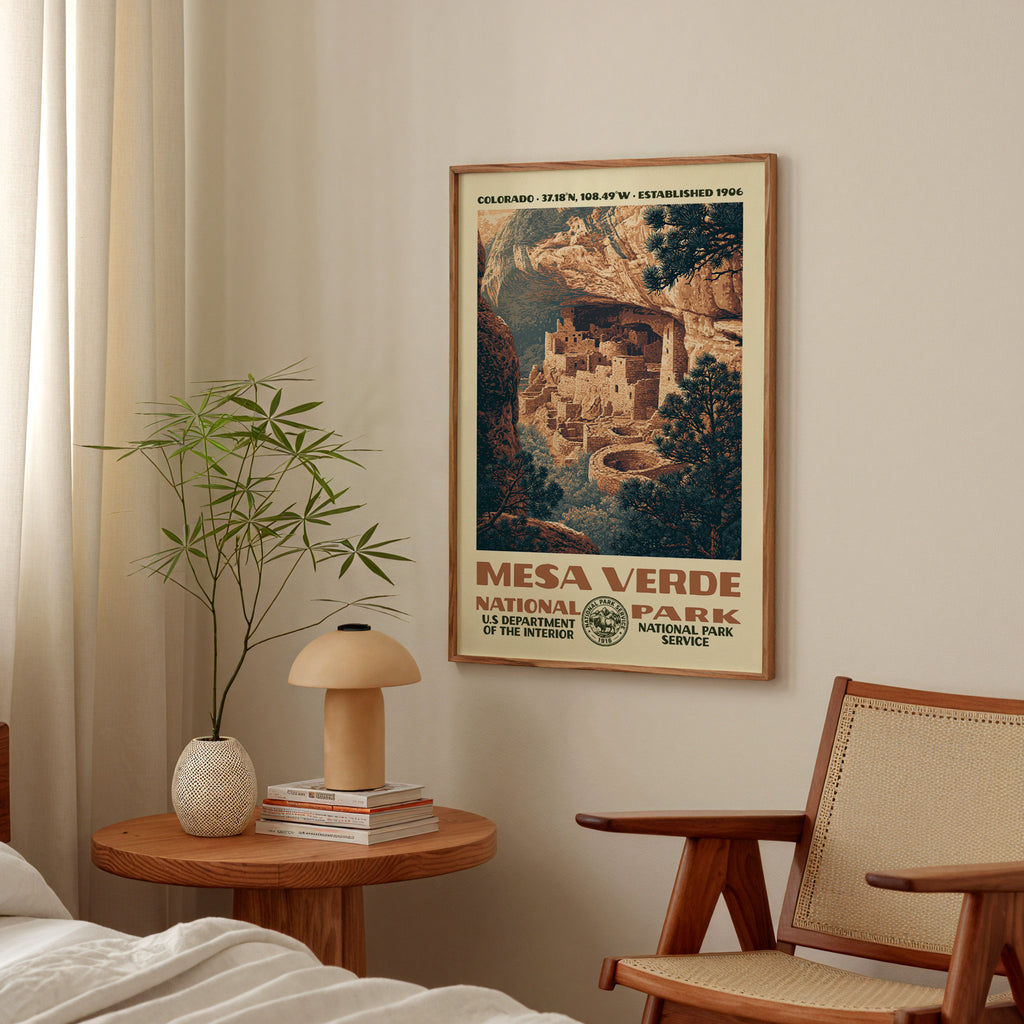 Mesa Verde National Park Vintage WPA Art