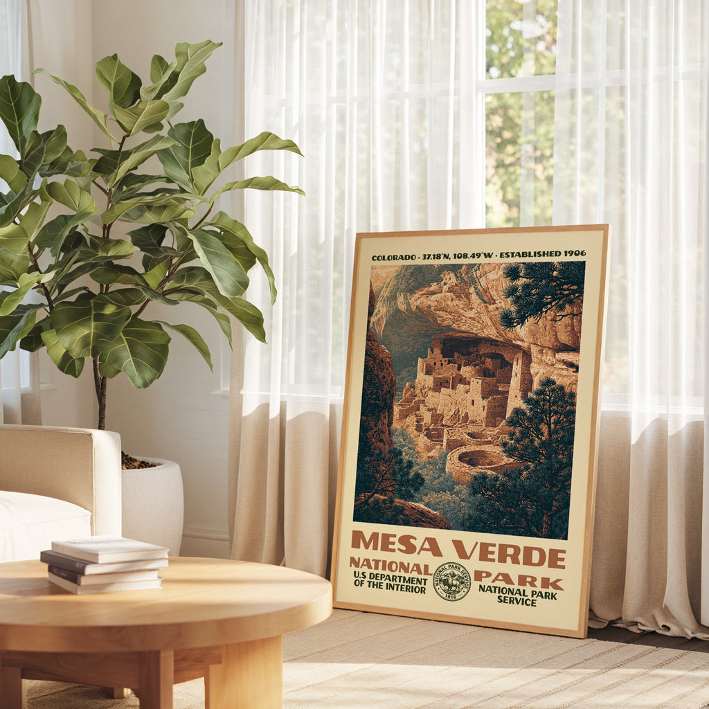 Mesa Verde National Park Vintage WPA Art