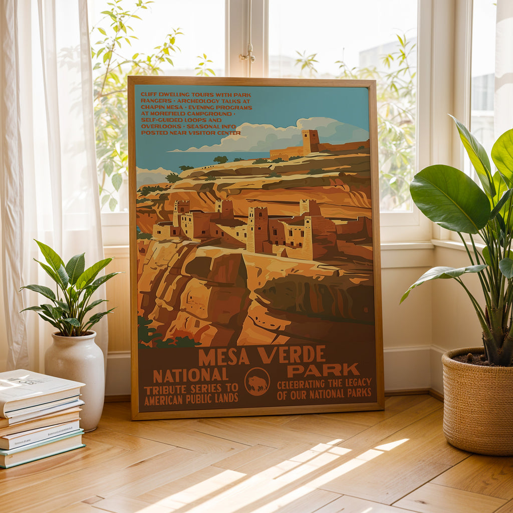 Mesa Verde National Park Vintage WPA Art