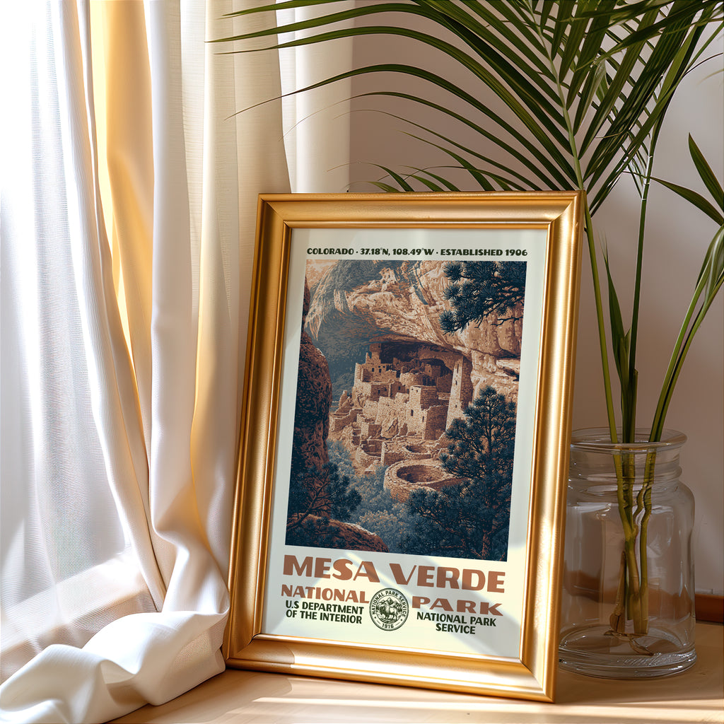 Mesa Verde National Park Vintage WPA Art