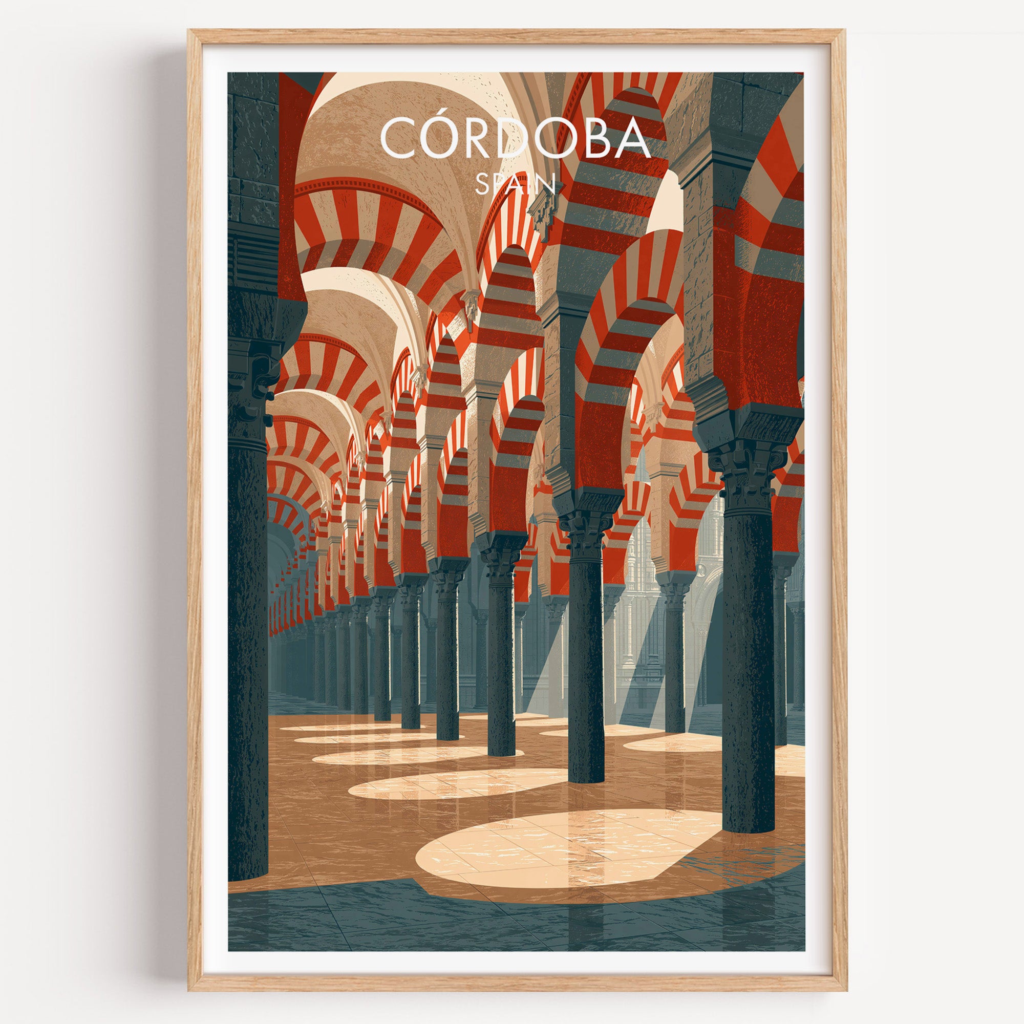 Arcades de la mosquée de Cordoue, Espagne