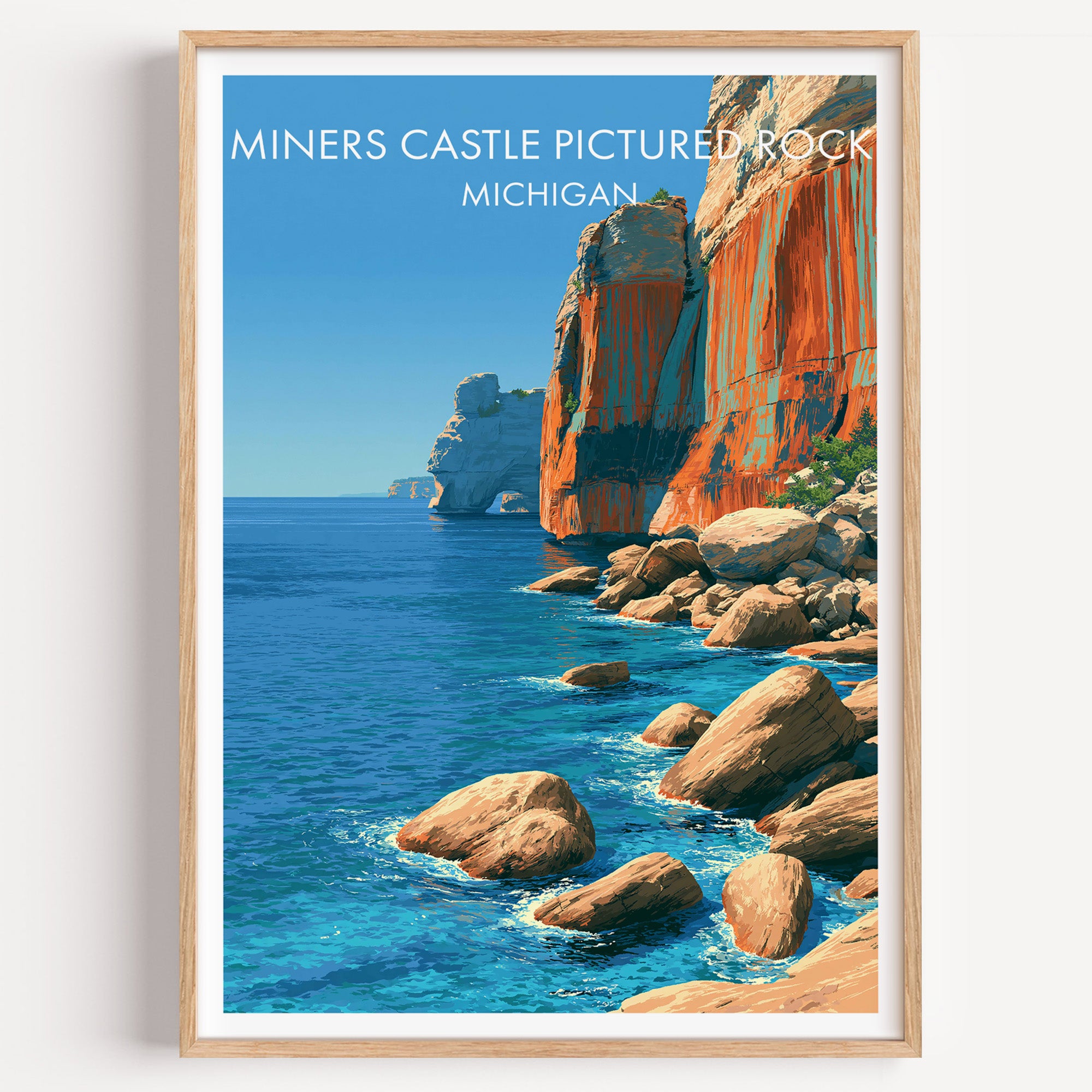 Miners Castle Pictured Rock Michigan