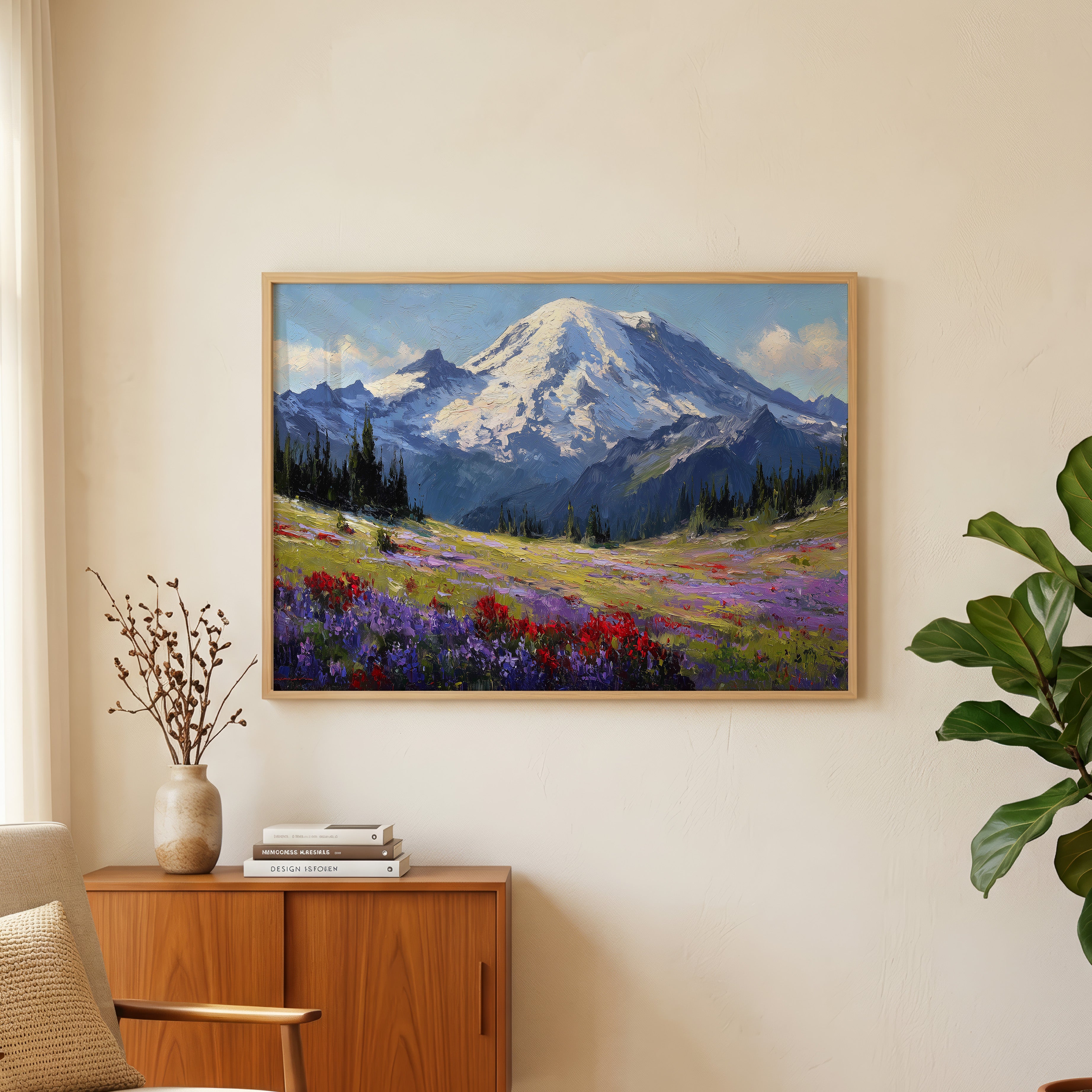 Mount Rainier National Park Oil Painting