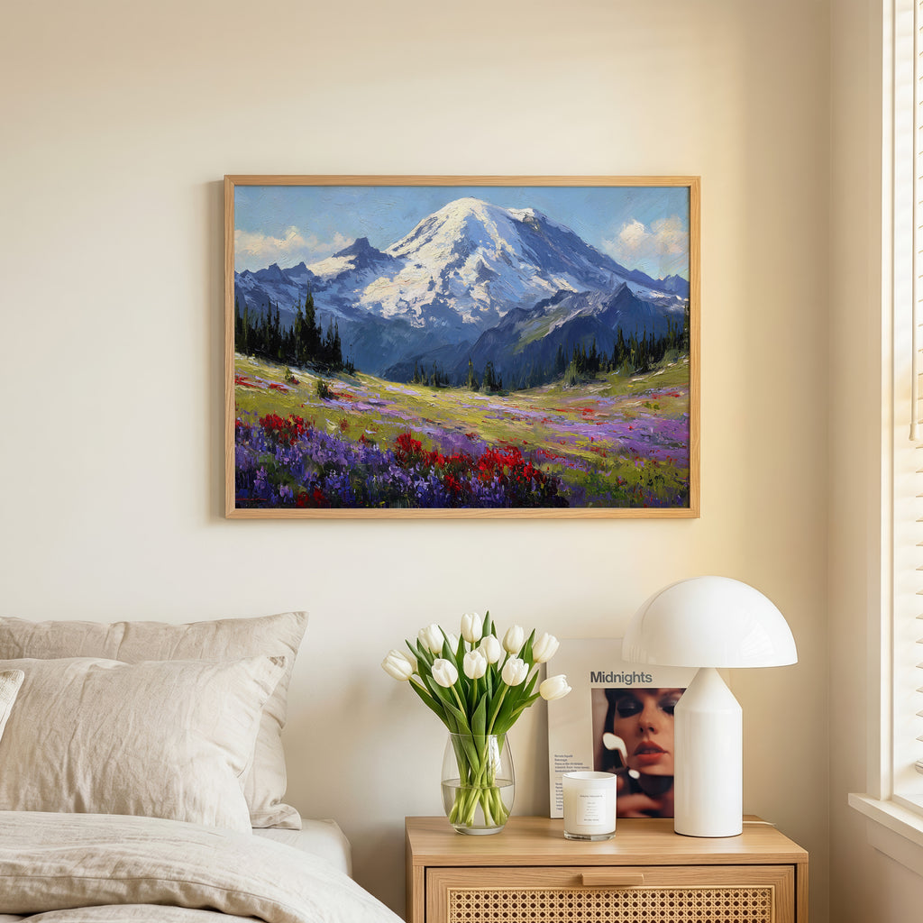 Mount Rainier National Park Oil Painting