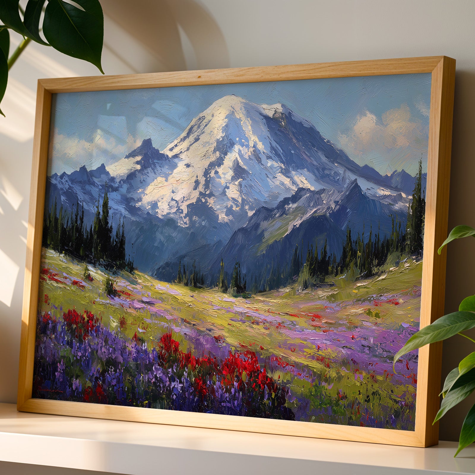 Mount Rainier National Park Oil Painting