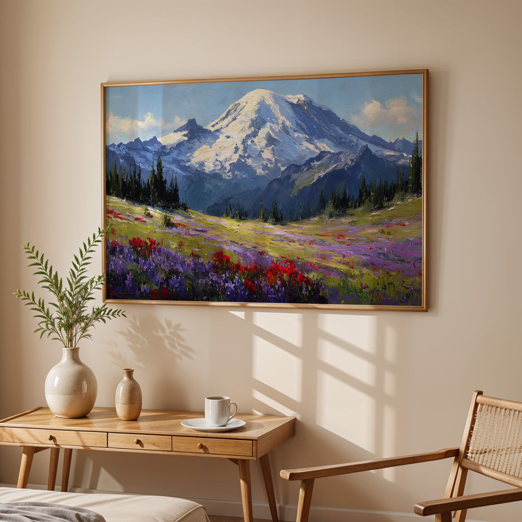 Mount Rainier National Park Oil Painting