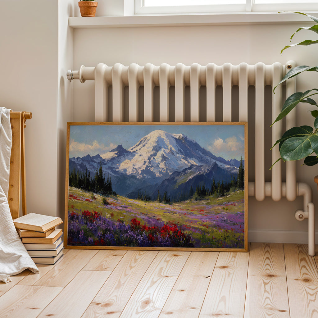 Mount Rainier National Park Oil Painting