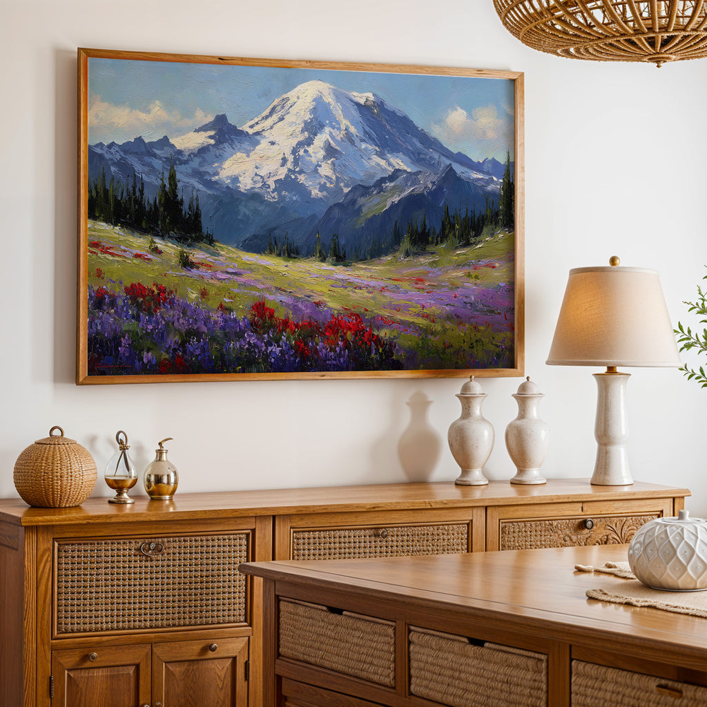 Mount Rainier National Park Oil Painting