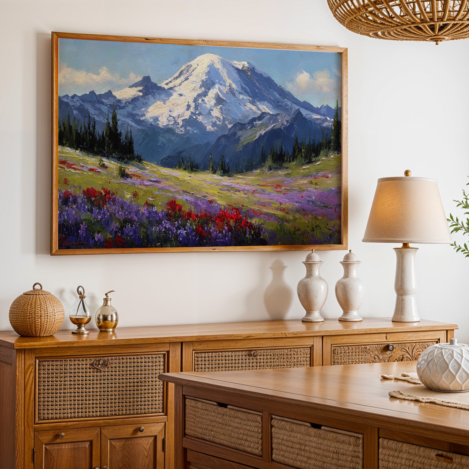 Mount Rainier National Park Oil Painting