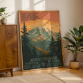 Mount Rainier National Park Vintage WPA Art