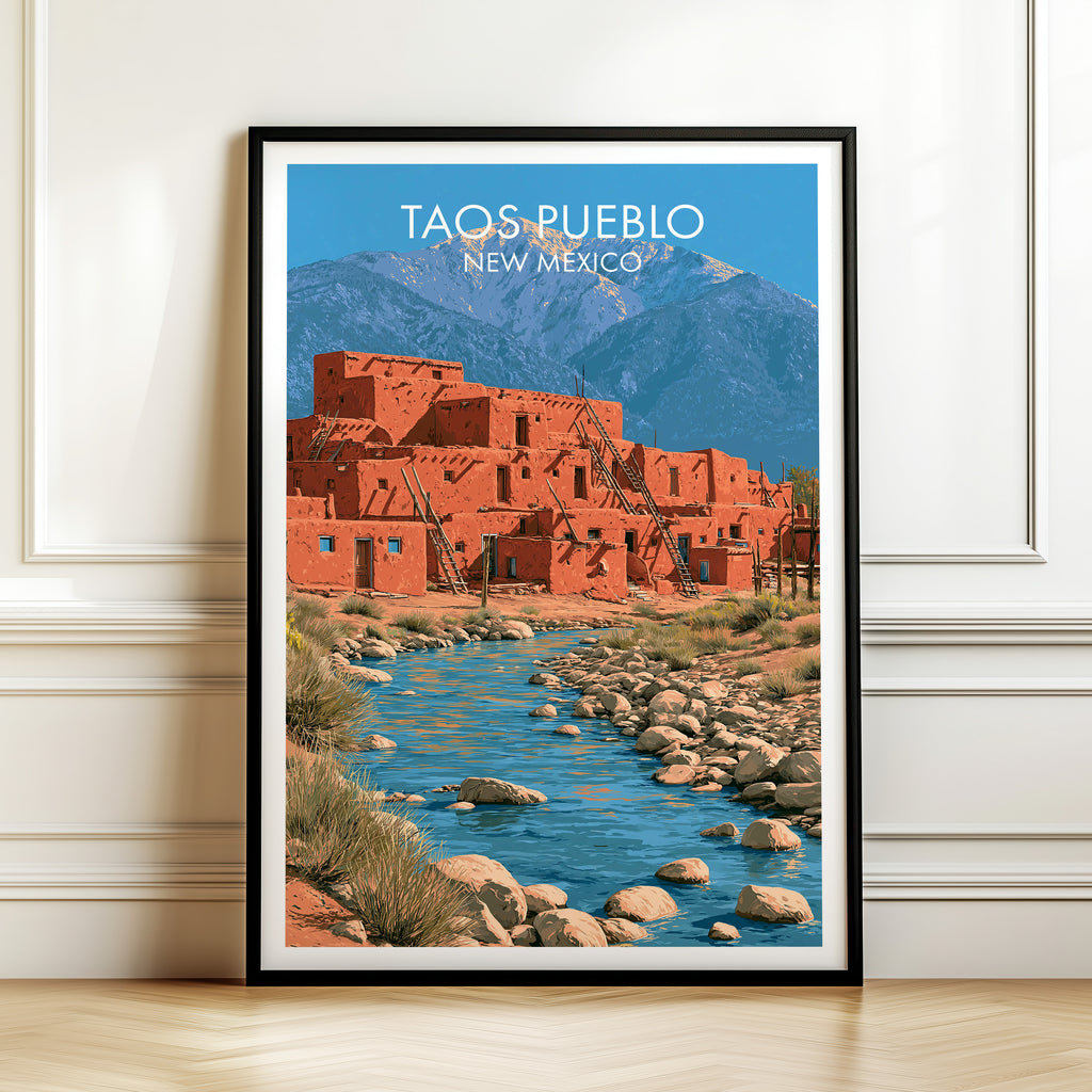 Multi-Tiered Adobe Taos Pueblo New Mexico