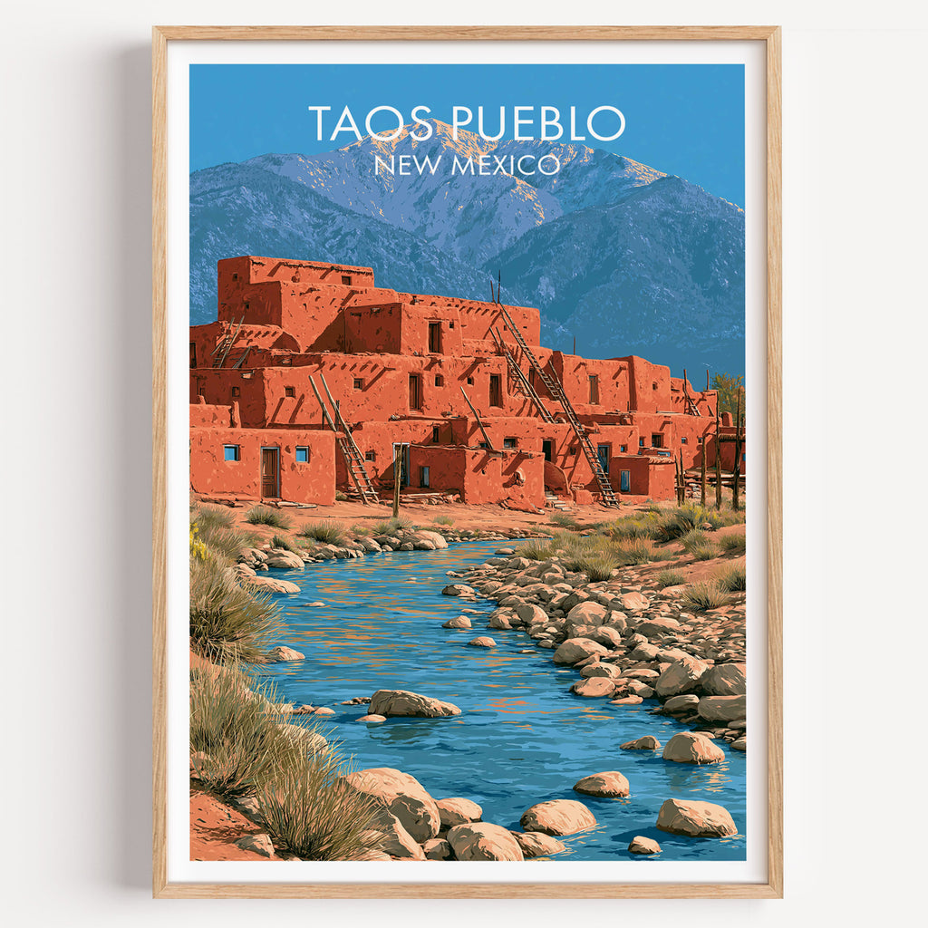 Multi-Tiered Adobe Taos Pueblo New Mexico