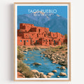 Multi-Tiered Adobe Taos Pueblo New Mexico