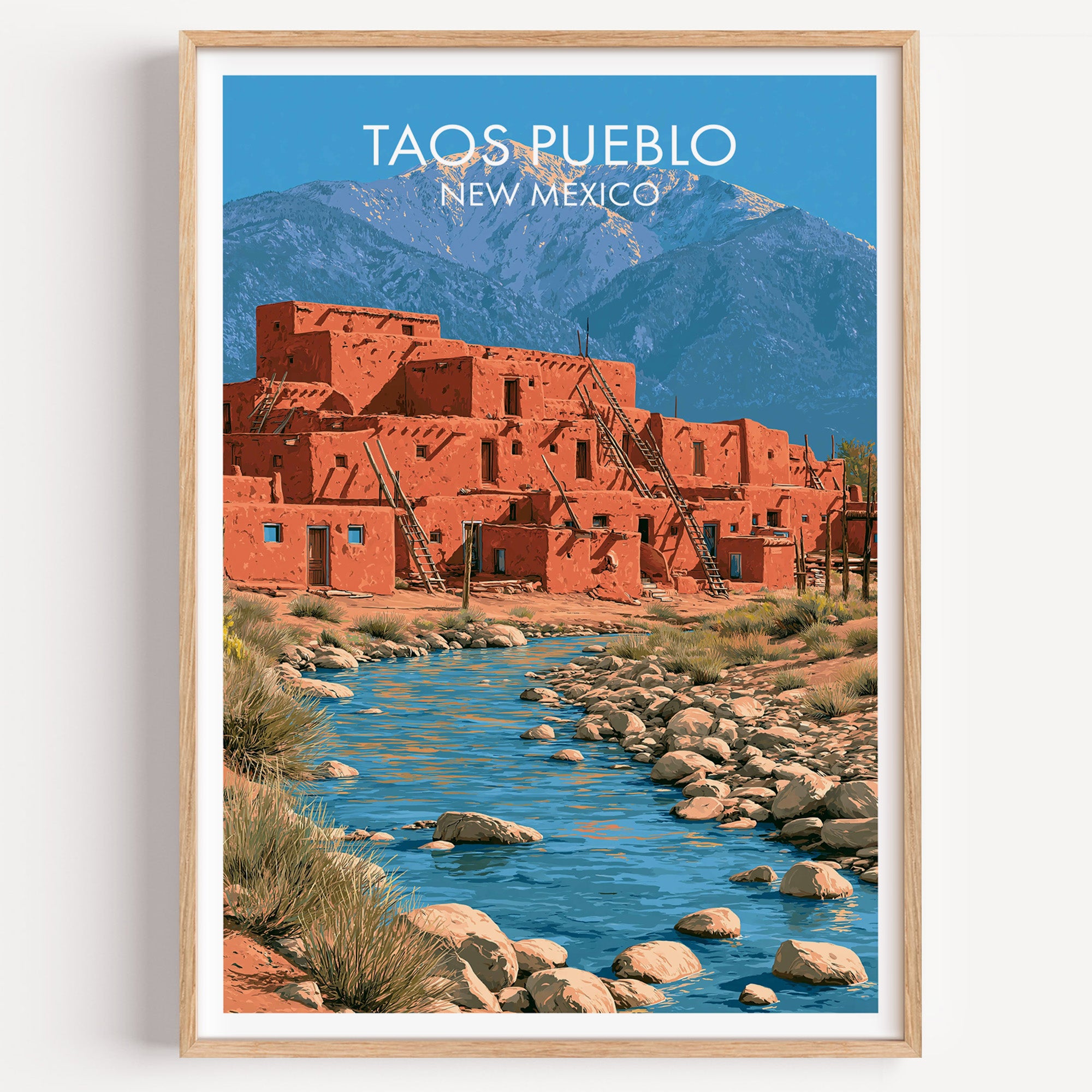 Multi-Tiered Adobe Taos Pueblo New Mexico