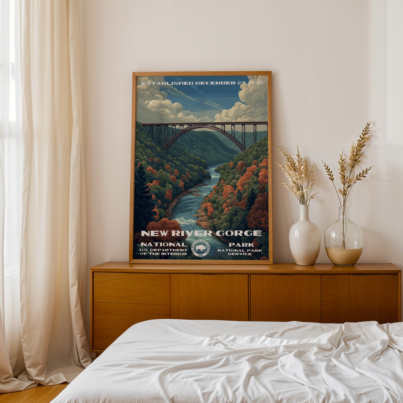 New River Gorge National Park Vintage WPA
