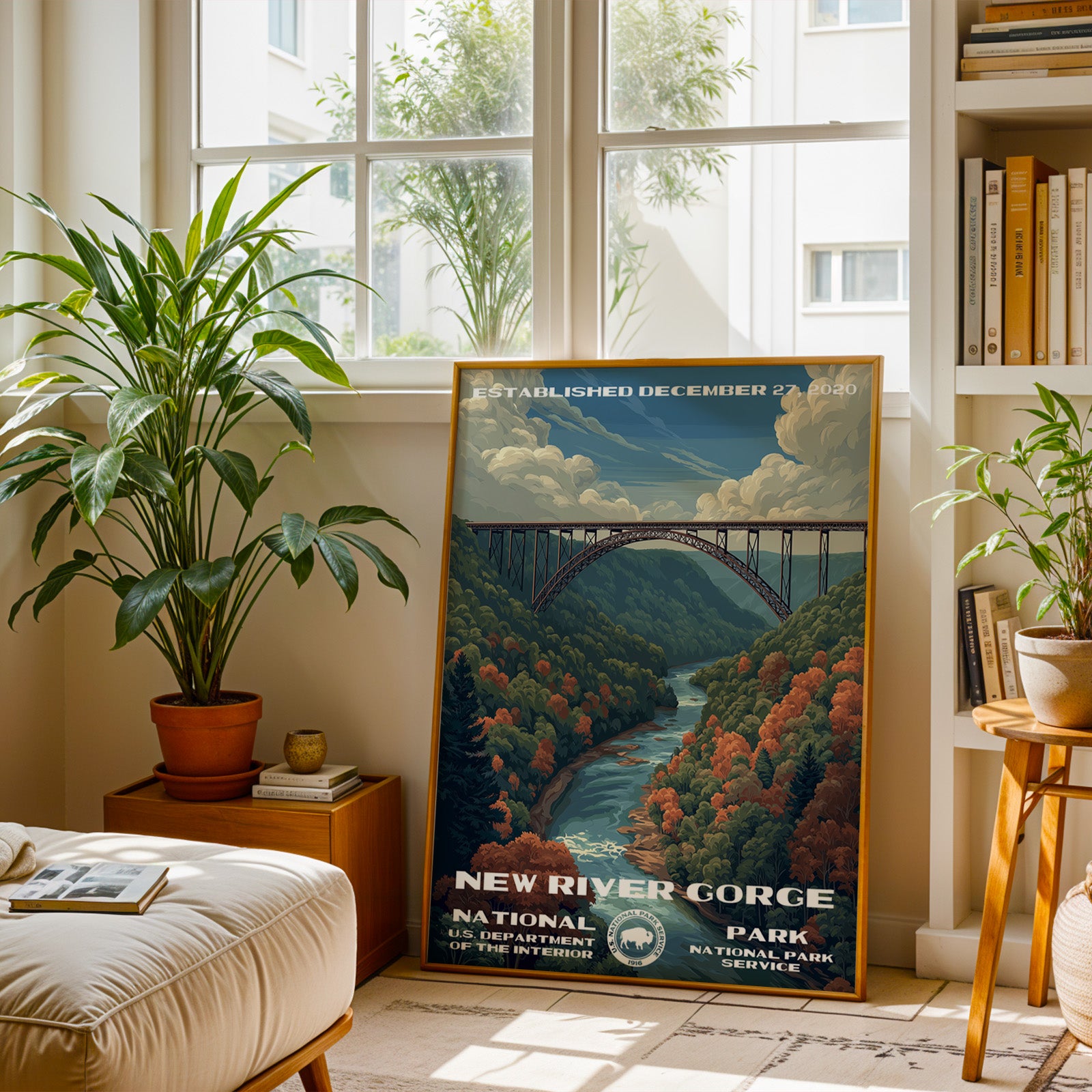New River Gorge National Park Vintage WPA