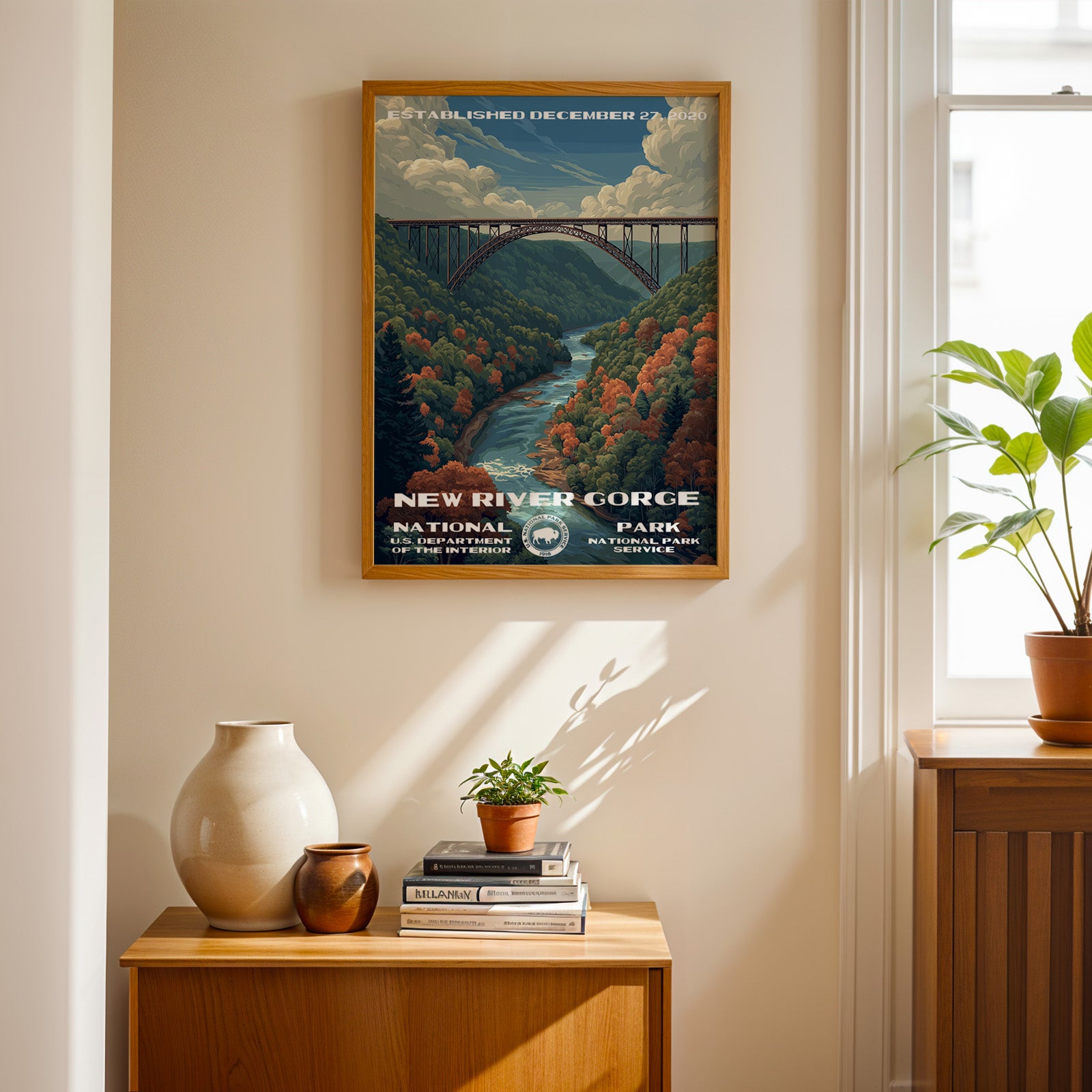 New River Gorge National Park Vintage WPA