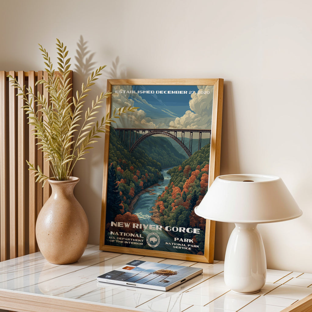 New River Gorge National Park Vintage WPA