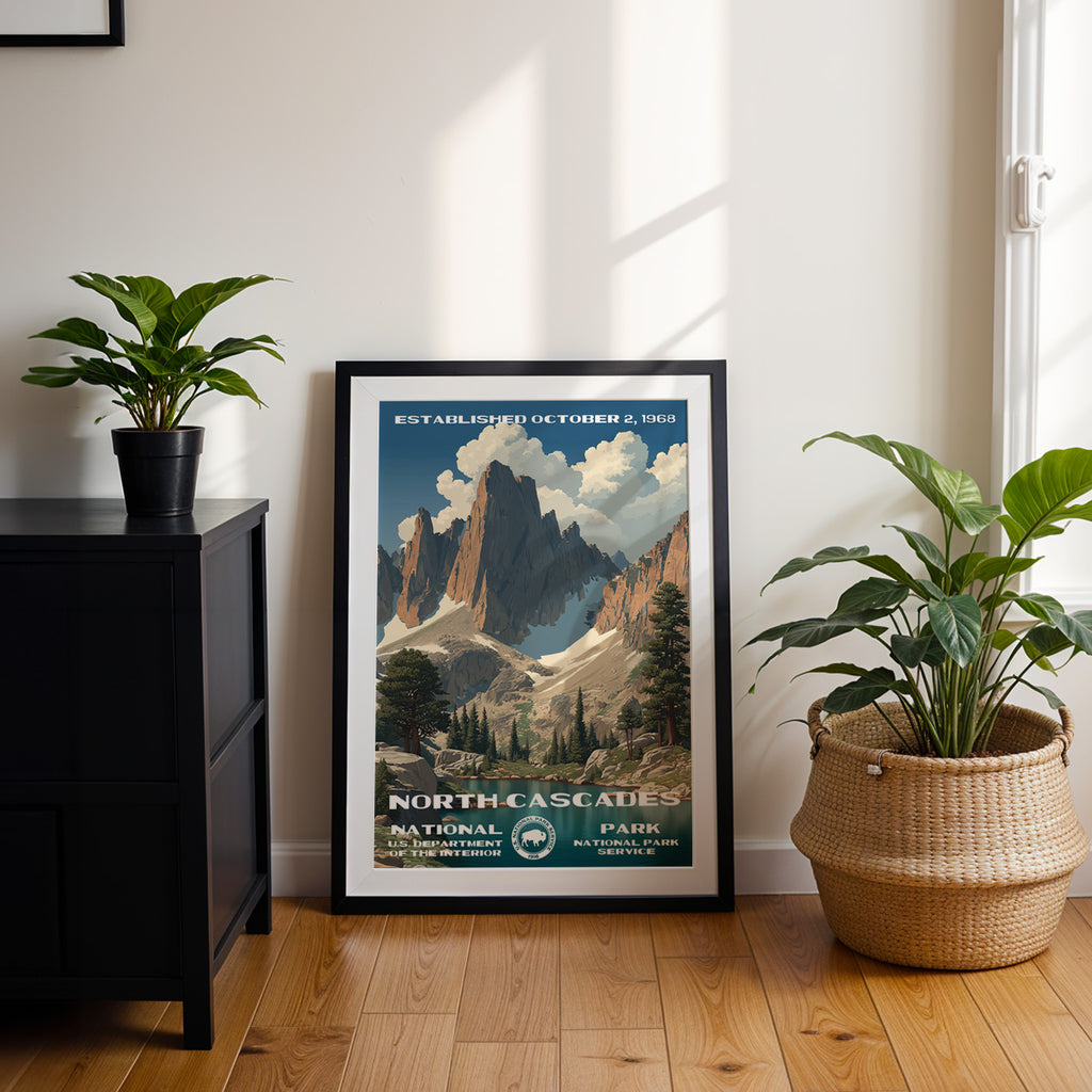 North Cascades National Park Vintage WPA