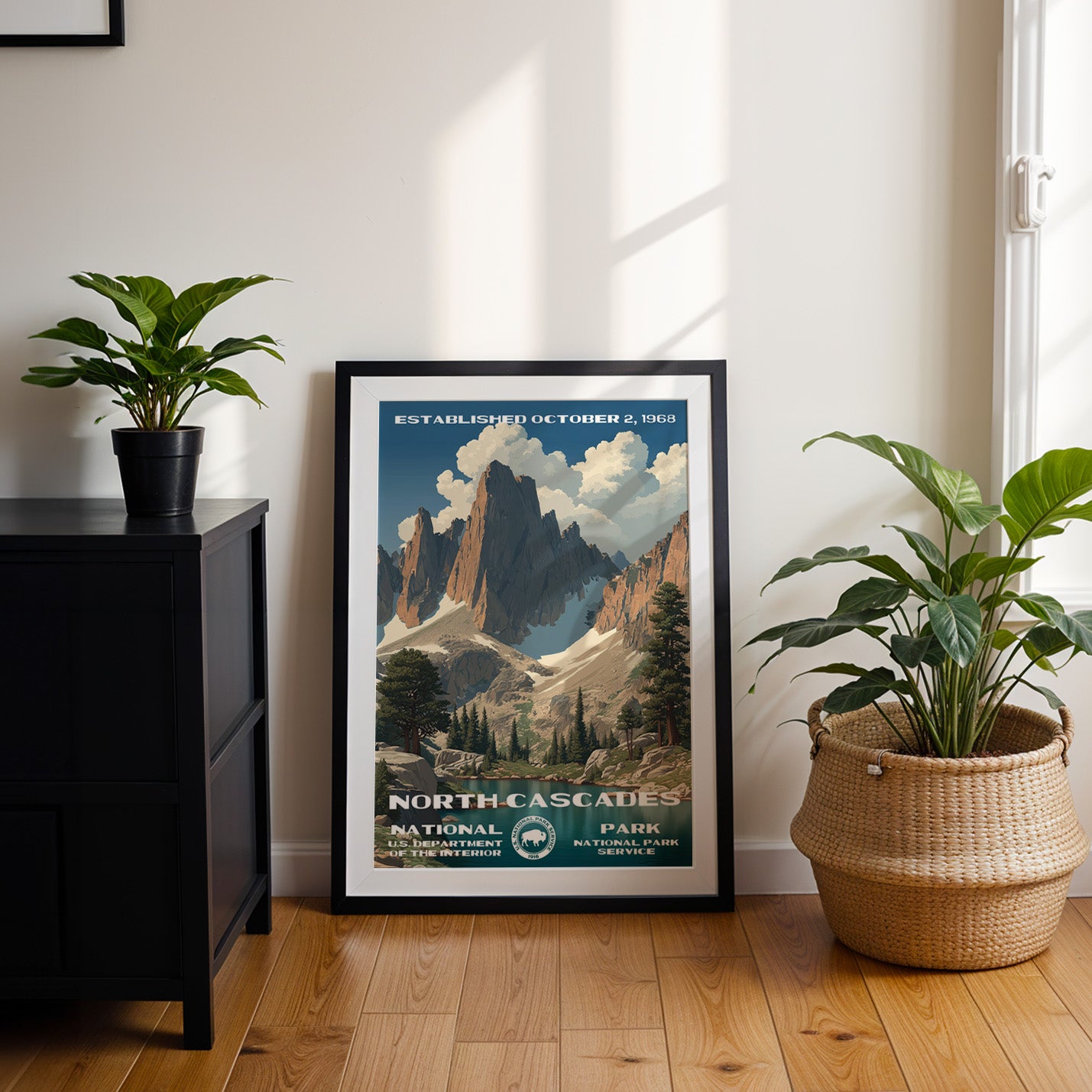 North Cascades National Park Vintage WPA