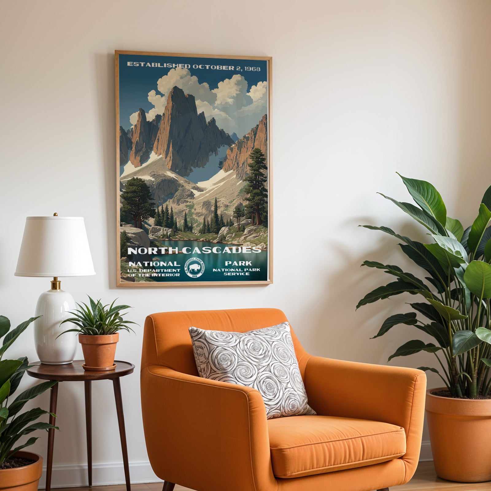 North Cascades National Park Vintage WPA