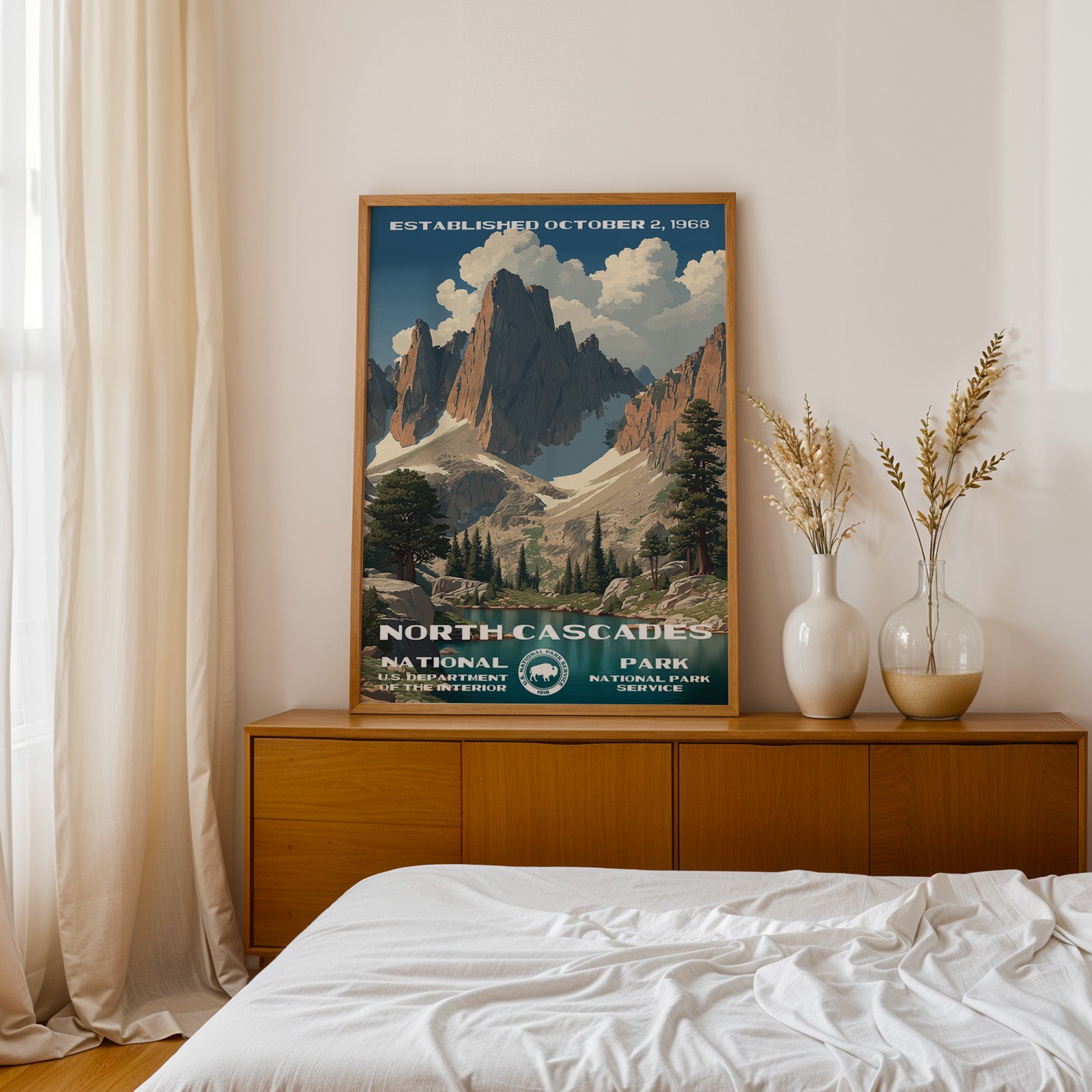 North Cascades National Park Vintage WPA