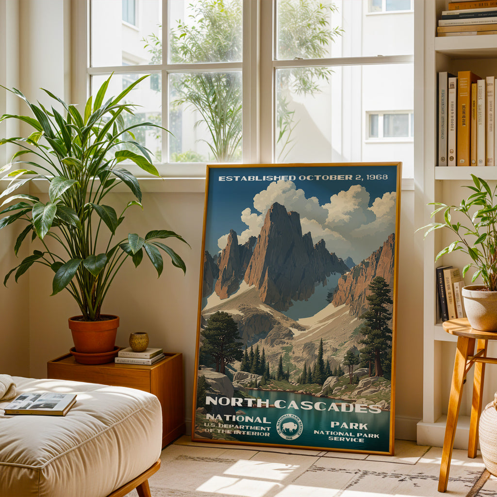 North Cascades National Park Vintage WPA