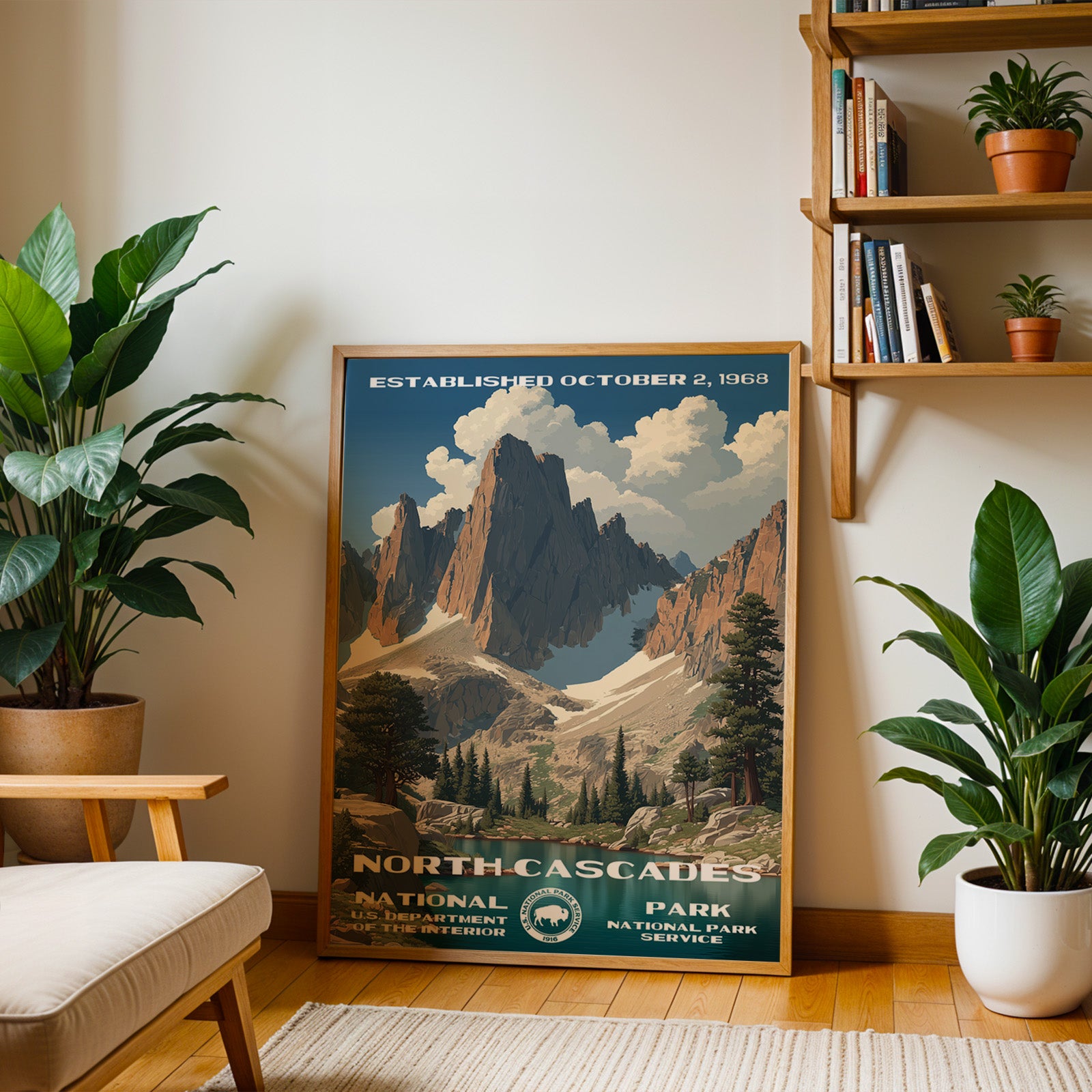 North Cascades National Park Vintage WPA