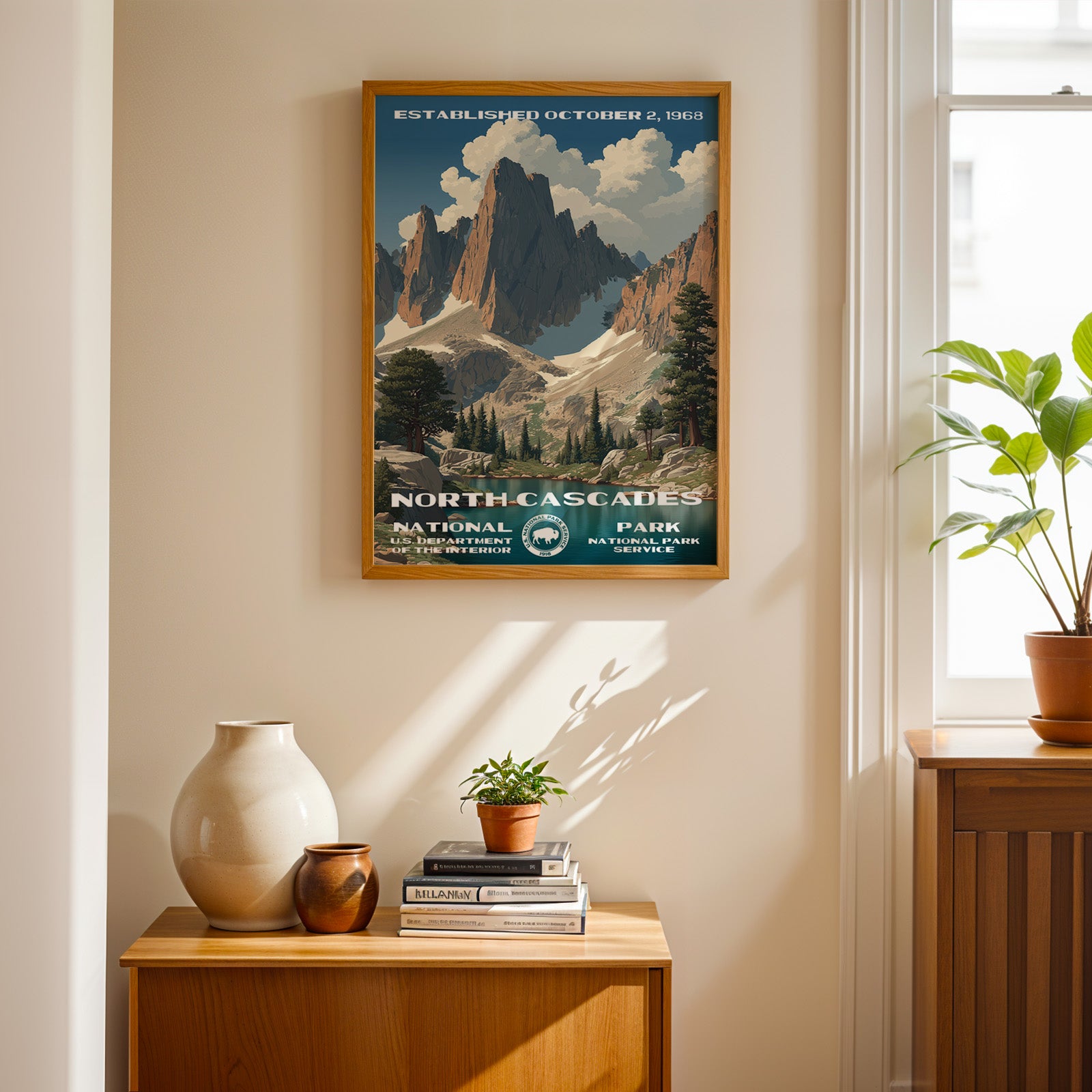 North Cascades National Park Vintage WPA